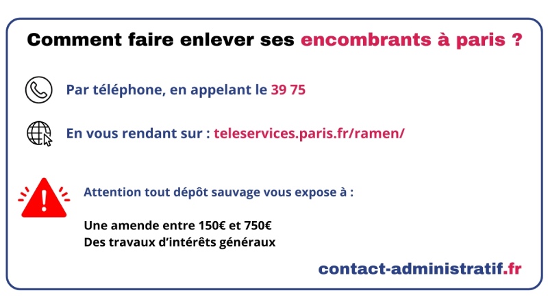 Encombrants Paris : procédure et conditions pour l’enlèvement gratuit